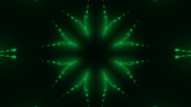 energievoll hell leuchtende bl&uuml;tenf&ouml;rmige Lichter, Energie, Blume, Stern, Strom, St&auml;rke, Netzwerk, Sicherheit, kraftvoll, symmetrisch, Licht, Technologie, Wissenschaft, gr&uuml;n, schwarz
