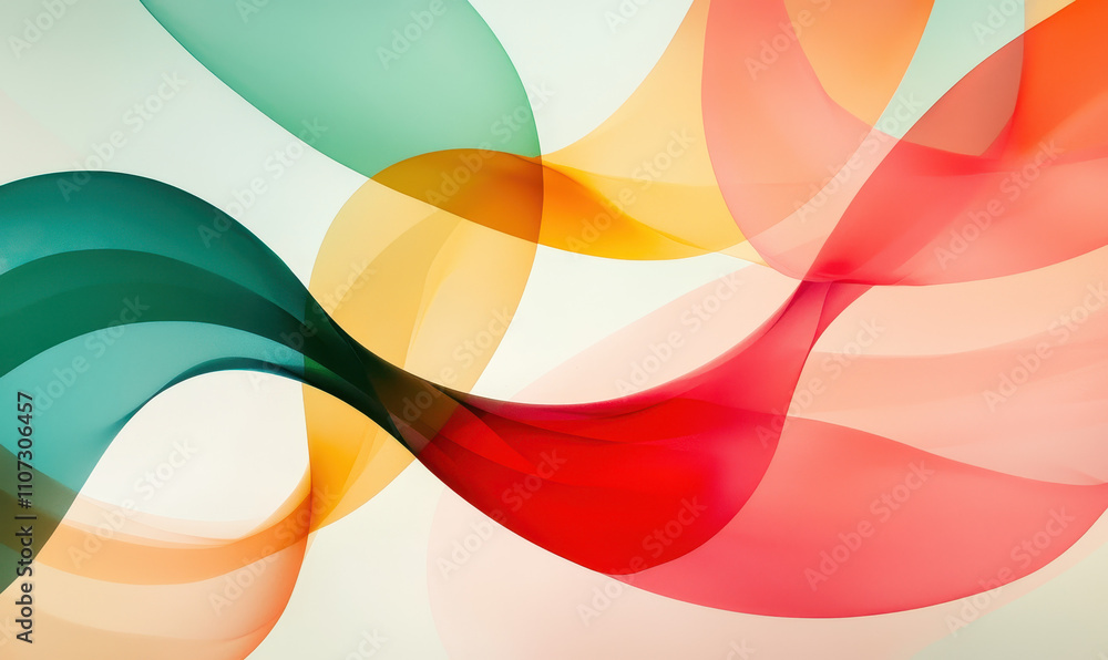 Aufkleber explore the elegance of abstract colorful waves: a dynamic dive into vibrant expressions and harmoni