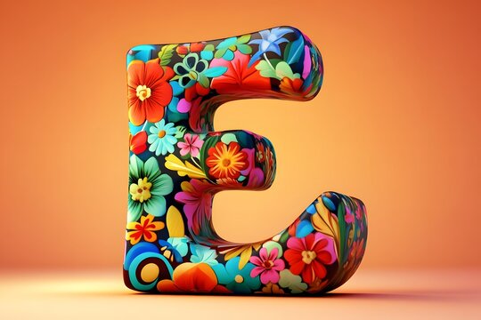 Zentangle stylized alphabet. Letter E in doodle style. Hand drawn sketch font, vector illustration for coloring page, makhendas or decoration.
