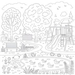 Fototapeta premium landscape with trees