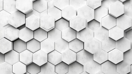 Abstract geometric dots connection on white background. Abstract hexagon technology connect for concept design. 