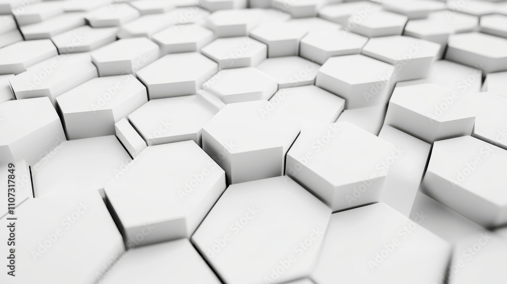 Aufkleber abstract geometric dots connection on white background. abstract hexagon technology connect for conc