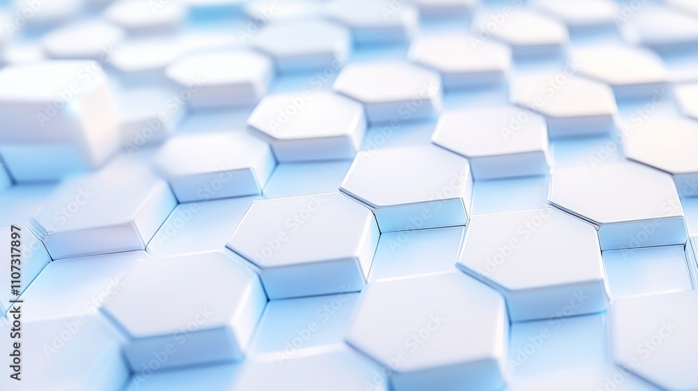 Poster abstract geometric dots connection on white background. abstract hexagon technology connect for conc