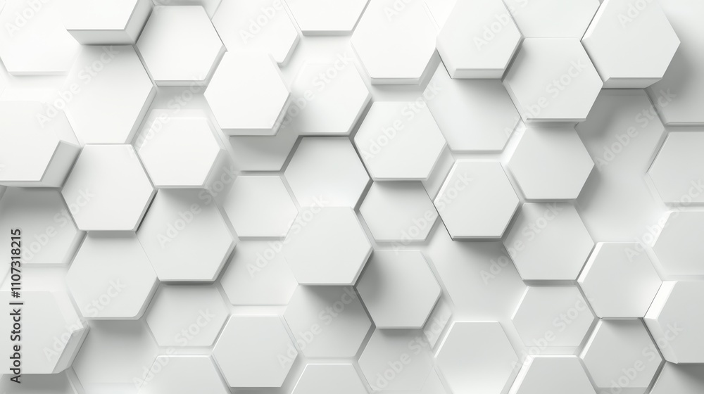 Aufkleber abstract geometric dots connection on white background. abstract hexagon technology connect for conc