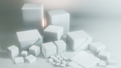 abstratct cubes