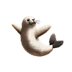 Obraz premium Playful seal swimming in ocean nature photography marine environment underwater view animal behavior