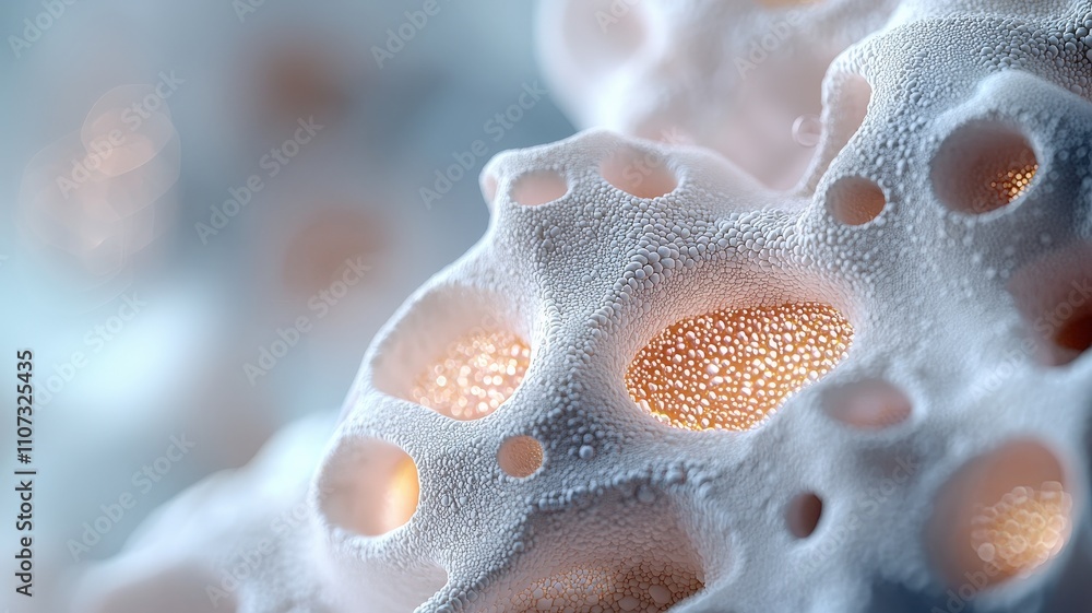 Aufkleber material science ceramics concept. a close-up image showcasing a textured surface with bubbles and c
