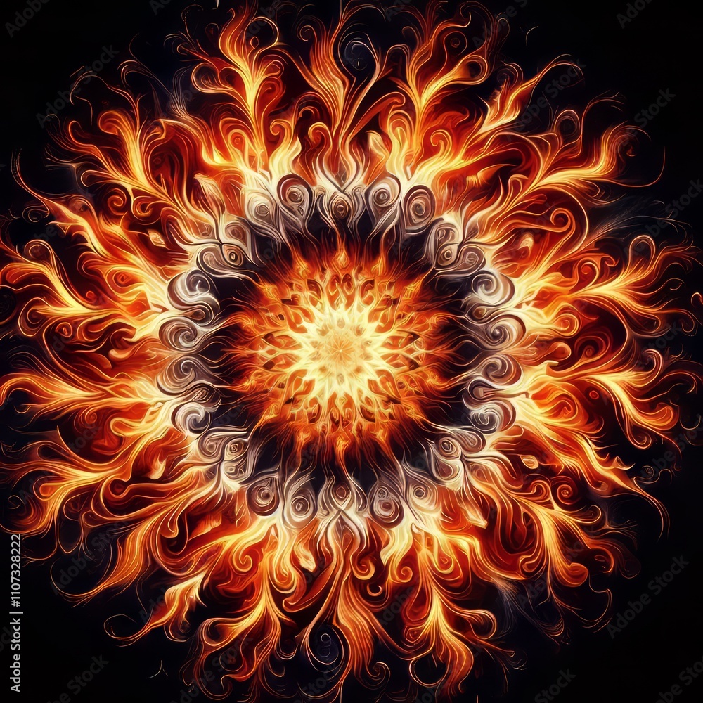 Poster flame patterns abstract or representational patterns resembling