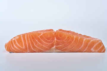 Fresh raw salmon fillets