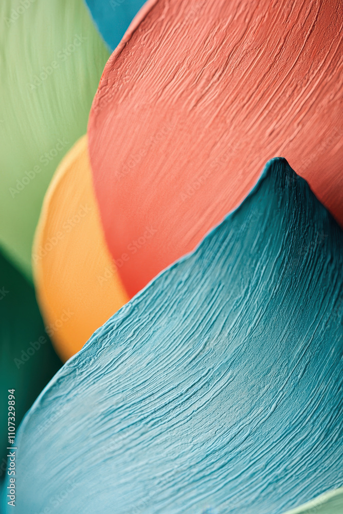 Poster vibrant abstract texture in a kaleidoscope of hues - dynamic artistic design featuring colorful curv