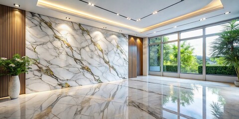 Fototapeta premium White Marble Natural Architectural Interior Wall Texture Pattern for Modern Design Inspiration and Elegant Backgrounds in High-Resolution Stock Photography