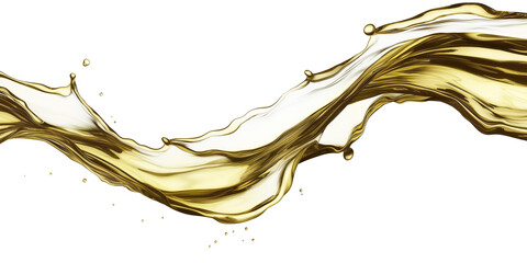 Fototapeta premium splashing olive oil liquid, flowing fluid oil motion. cutout