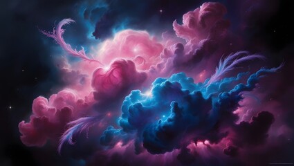 Fototapeta premium Cosmic Nebula Background