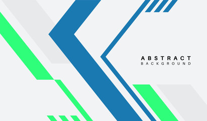 Blue and green abstract geometric background vector illustration