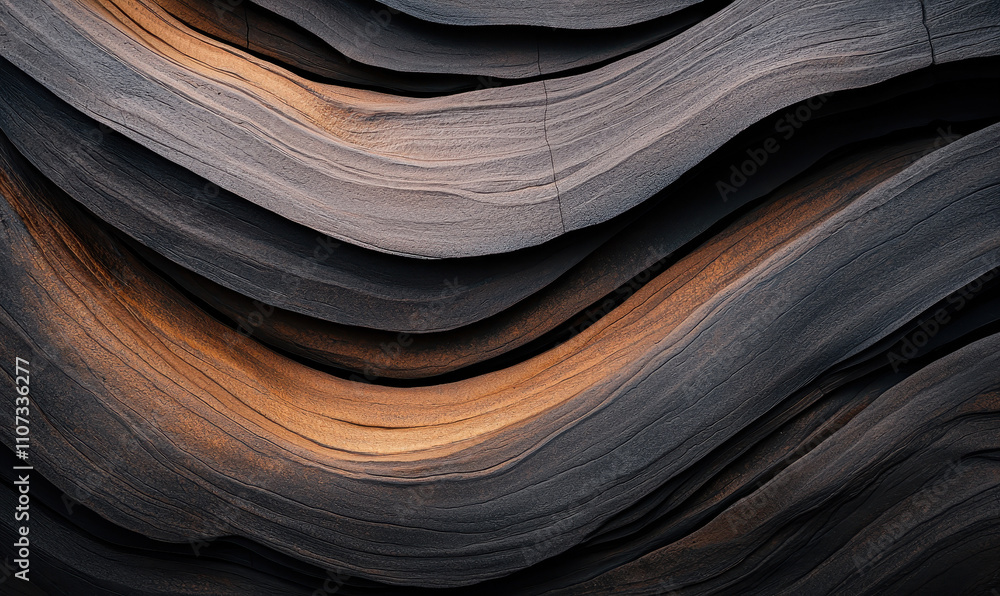 Poster explore the captivating abstract patterns of eroded sandstone formations: a visual journey through n