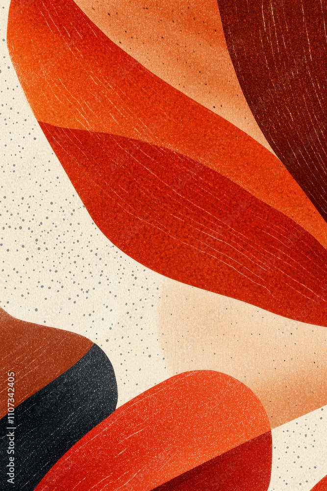 Poster dynamic abstract art with vibrant geometric patterns and textured elements for modern design inspira