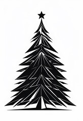 Obraz premium abstract geometric christmas tree