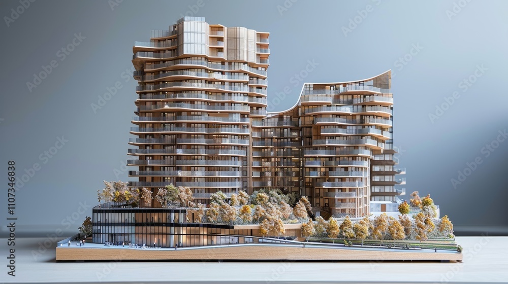 Poster sidebyside the architectural model and the ongoing construction provide a tantalizing preview of the