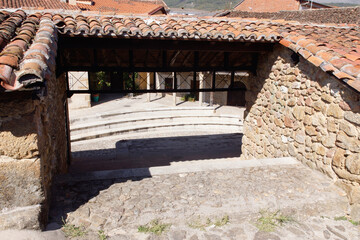 Cuacos de Yuste (Cáceres) Spain. Drying room in the village of Cuacos de Yuste