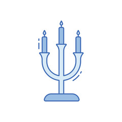 Fototapeta premium Candelabra vector icon
