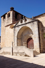 Cuacos de Yuste (Cáceres) Spain. Church of Our Lady of the Assumption in the village of Cuacos de...