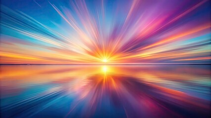 Pastel Geometric Abstract Art: Long Exposure Blurred Gradient Shapes