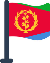 Eritrea Flag Rounded