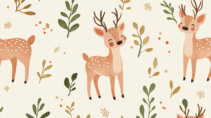 Obraz premium pattern with deer