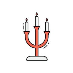 Candelabra vector icon