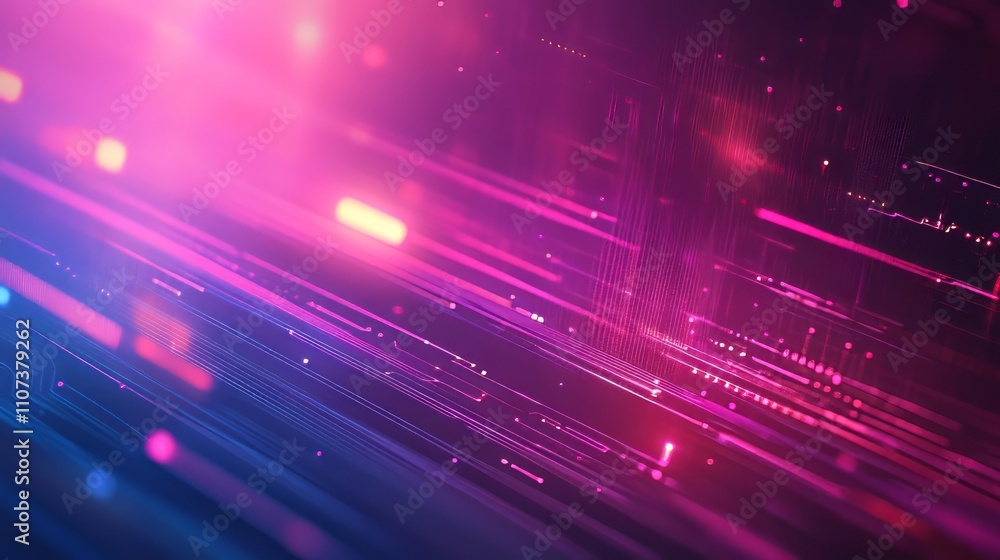 Canvas Prints abstract futuristic technology background featuring a 2d illustration of an electronic circuit desig