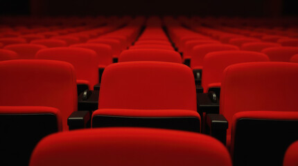 Obraz premium A Theater's Silence Before the Show Begins