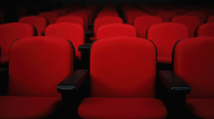 Fototapeta premium The Stillness of an Unoccupied Theater Hall