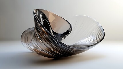 Obraz premium 3d render of shape on white background