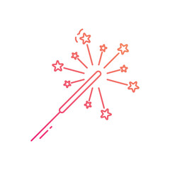 Sparkler vector icon