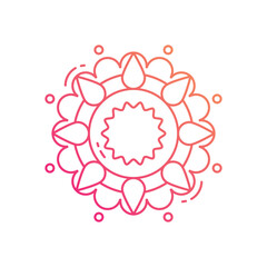 Rangoli vector icon