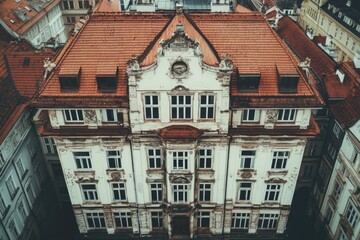 Fototapeta premium City Hall Building with Clock Tower