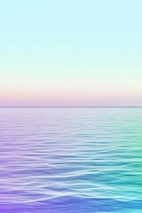 Obraz premium A serene seascape showcasing gentle waves under a pastel sky, blending shades of blue, purple, and pink.