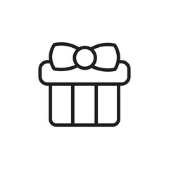 Outline Christmas Gift Icon