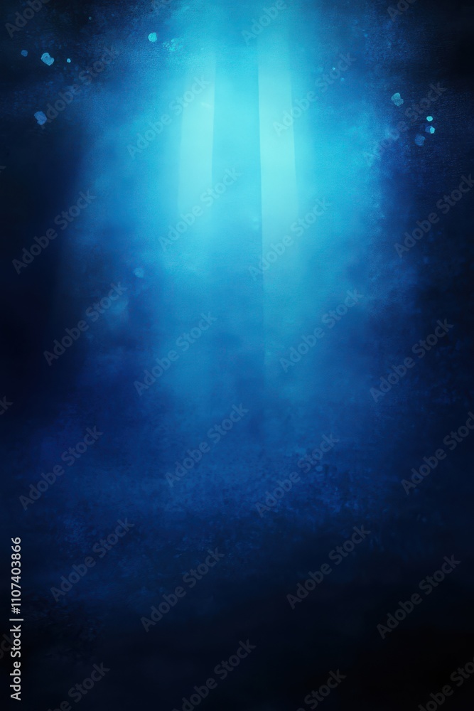 Poster a serene blue abstract background creating a calm and ethereal atmosphere.