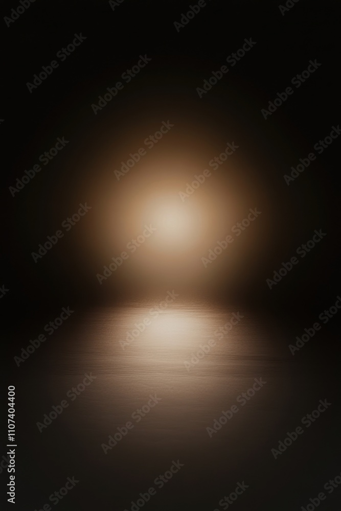 Aufkleber a serene and atmospheric shot of soft, diffused light creating a captivating glow in a dark setting.
