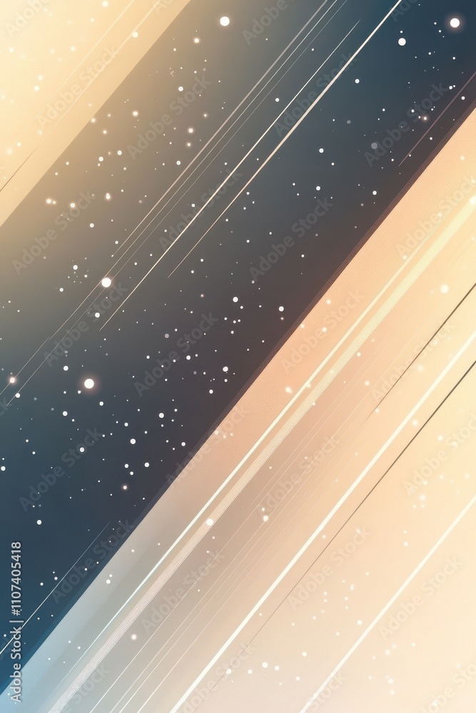 Aufkleber abstract artwork featuring diagonal lines and soft pastel colors, creating a serene and calming atmo