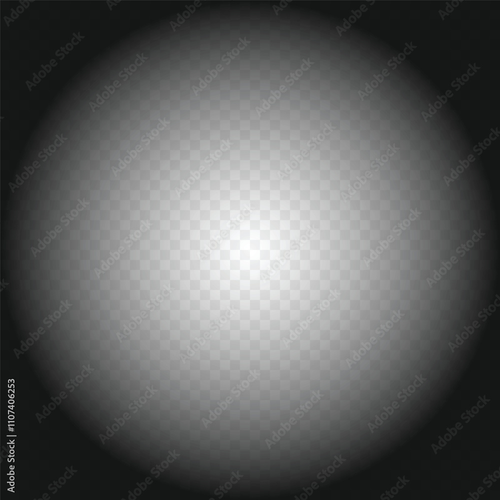 Poster circular fade smooth soft light radial gradient background on grid vector design. light to dark fade