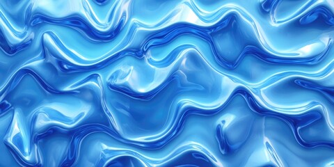 Fototapeta premium Blue Liquid Close Up