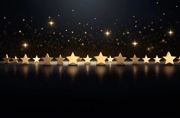 gold stars on a black background free download