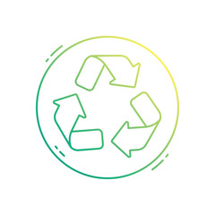 Recycle vector icon