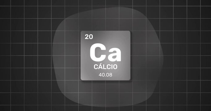 chemical element Periodic Table C&aacute;lcio Calcium background in portuguese