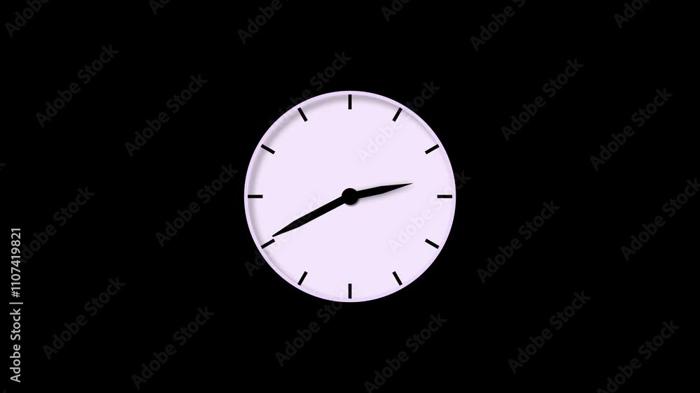 Poster cartoon clock icon or stop watch. clock icon countdown with 24-hour fast speed rotation and new anal