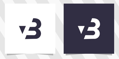 letter vb bv logo design vector © euforia