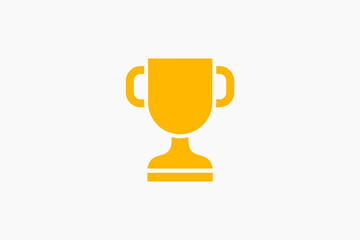 golden cup trophy icon design