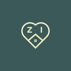 Obraz premium initial letter real estate logo design stock vector